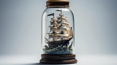 a glass jar with a metal lidの素材