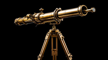 a close-up of a telescopeの素材