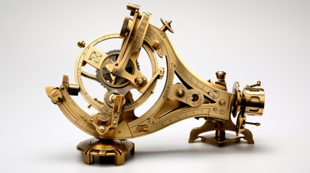 a metal object with a circular object on topの素材