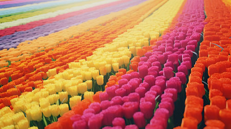 a close-up of some colorful macaroonsの素材