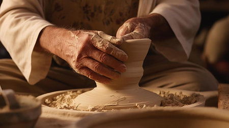 hands on a tableの素材