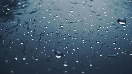 water droplets on a windowの素材