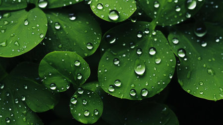 a close up of water dropletsの素材