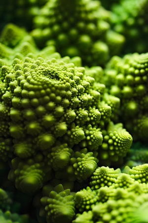 Romanesco broccoli, close-up, macro, selective focusの素材