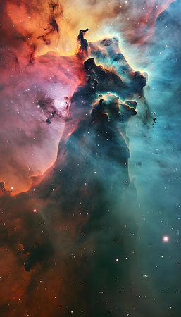 a large cluster of stars in the skyの素材