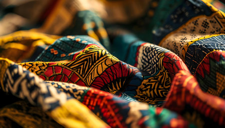 a close up of a multicolored clothの素材