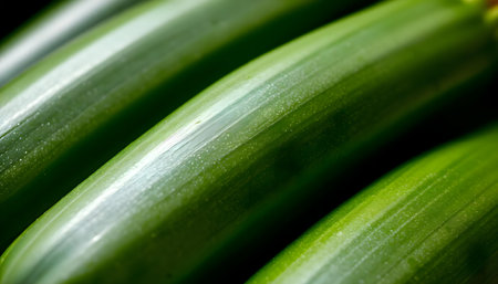 a close up of a bunch of green bananasの素材