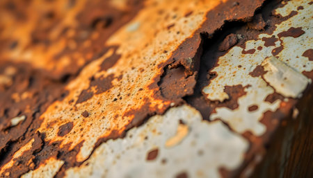 a close up of a rusted metal surfaceの素材