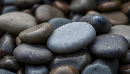 a pile of rocks sitting next to each otherの素材