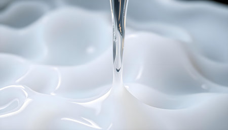 a close up of a vase with a flower in itの素材