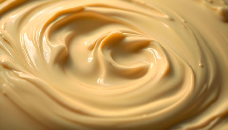 a close up view of a chocolate swirlの素材