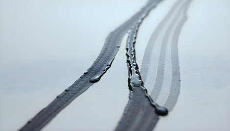 a close up of a piece of art with water drops on itの素材