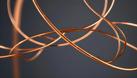 a close up of a metal object with a black backgroundの素材