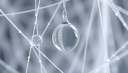 a glass ornament hanging from a stringの素材