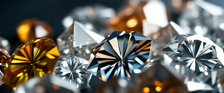 bunch of different colored diamonds sitting next to each otherの素材