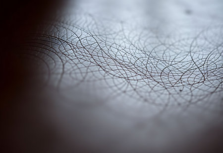 close up of a piece of paper with lines on itの素材