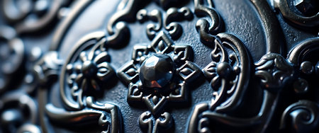 close up view of a metal doorの素材