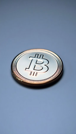 close up of a coin on a tableの素材