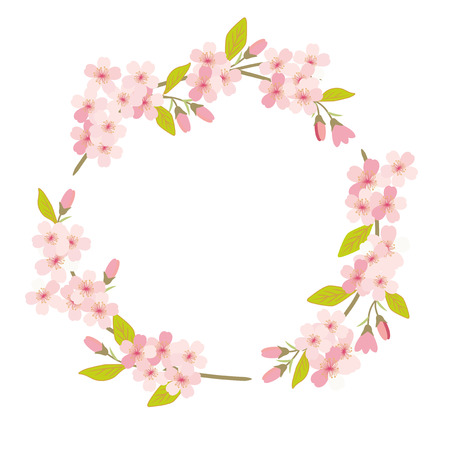 Cherry Blossom frameのイラスト素材