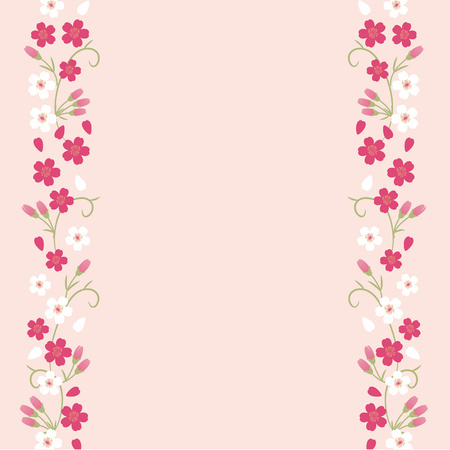 Cherry blossoms backgroundのイラスト素材