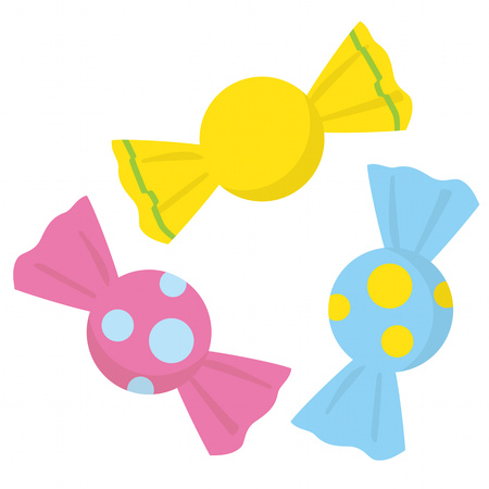 Sweet Candies Illustrationのイラスト素材