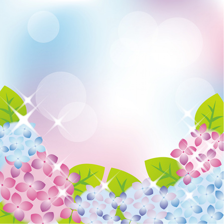 Hydrangea backgroundのイラスト素材