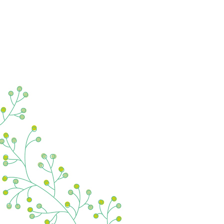 Plant background illustrationのイラスト素材