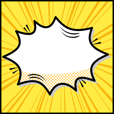 Background illustration of a comic-style speech balloonのイラスト素材