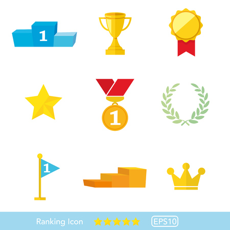 Ranking icon setのイラスト素材