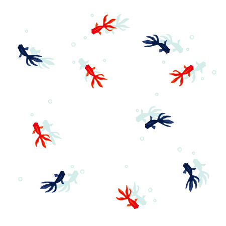Goldfish illustrationのイラスト素材