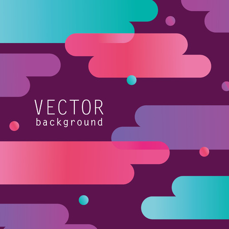 Neon stripes, geometric shape background illustrationのイラスト素材