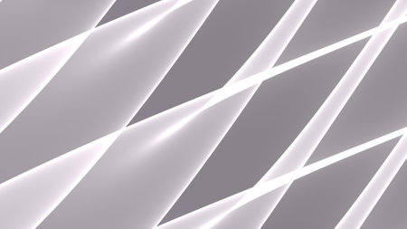 Abstract background with white lines and light effects. 3d rendering.の写真素材