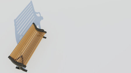 Bench Renderの写真素材