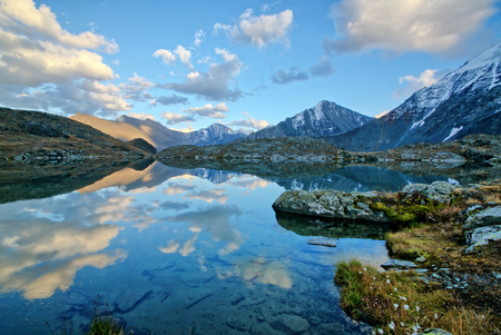 Akkem Valley in Altai Mountains Natural Parkの写真素材