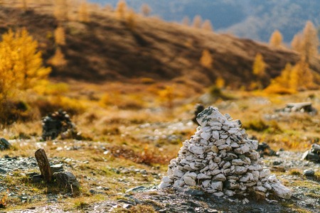 Akkem Valley in Altai Mountains Natural Parkの写真素材