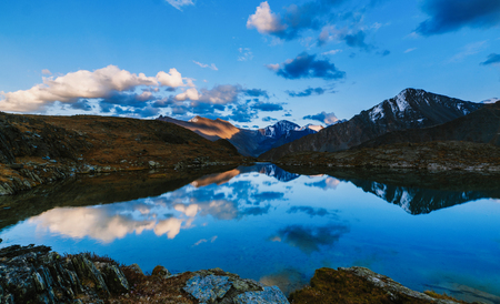 Akkem Valley in Altai Mountains Natural Parkの写真素材