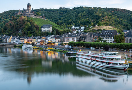 Stunning View of Castle Cochem and Moselle River in Summer