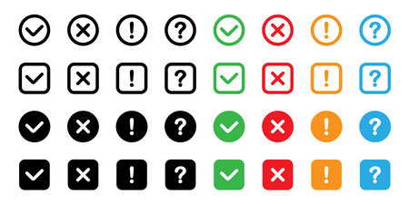 Check mark icons set. Check mark icons set. Vector illustration.のイラスト素材