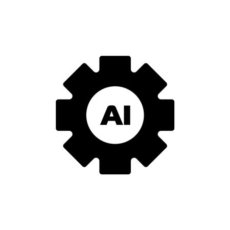 AI generator or processor. Artificial intelligence concept. AI electrical board. Artificial intelligence generative process. Vector illustrationのイラスト素材