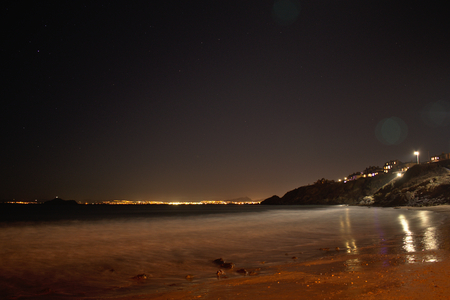 Cold Beach In Scotlandの写真素材