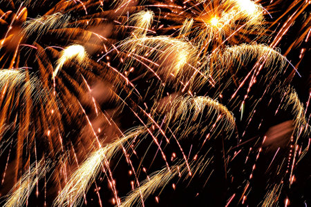 Fireworks at night