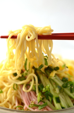 chilled summer noodlesの写真素材