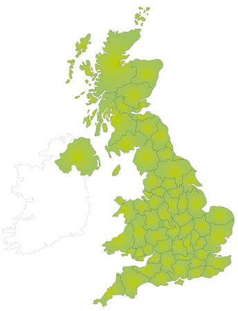 A map of Britainのイラスト素材
