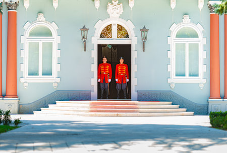 Cetinje, Montenegro - September 13, 2015: Blue Palace was built as the heir's palace in Cetinje,...