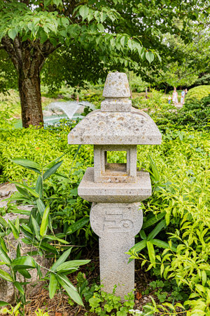 The Japanese garden in Dijon in early summer. The Japanese garden in Dijon in early summer.の写真素材