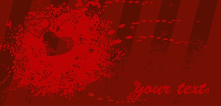 Picture post card heart  backgroundのイラスト素材