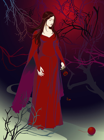 Road to a witchのイラスト素材