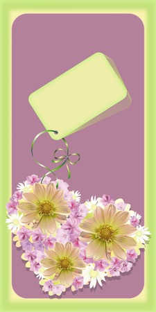 Wedding or Valentine`s day card.  illustrationのイラスト素材