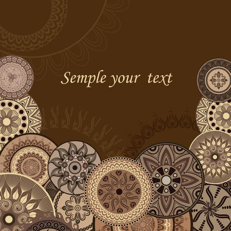 chocolate postcardのイラスト素材