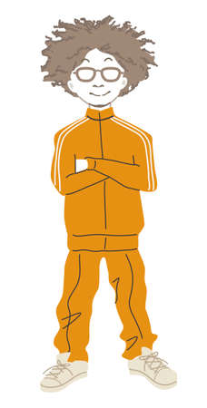 Illustrations of men in dance fashionのイラスト素材